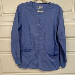 Wonder Wink wonder work scrub jacket.